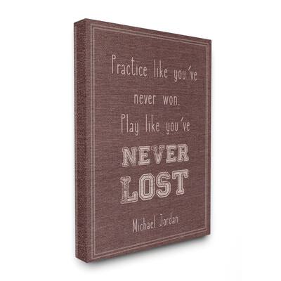 The Kids Room by Stupell Play Like You Never Lost Michael Jordan Quote, Proudly Made in USA