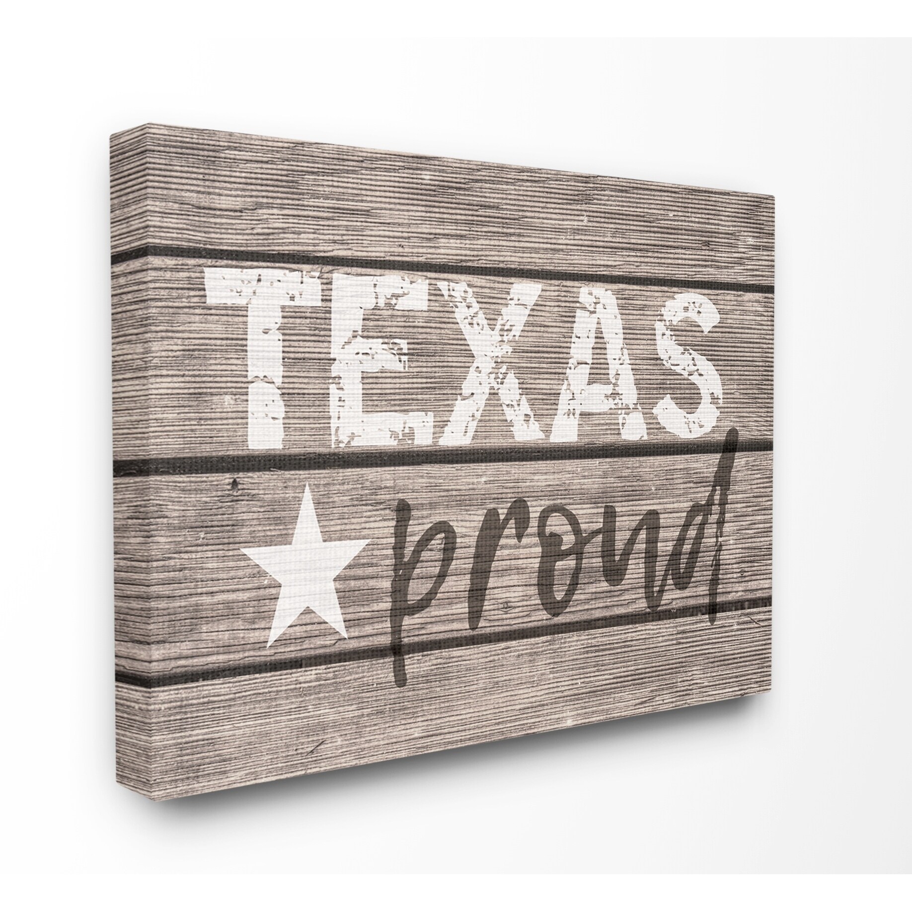 Shop Stupell Industries Texas Proud Typography Lone Star Proudly