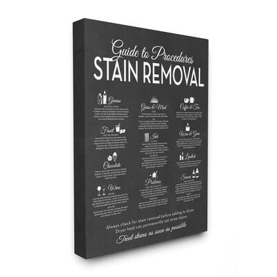 Stupell Guide to Stain Removals, Proudly Made in USA - 36 x 48