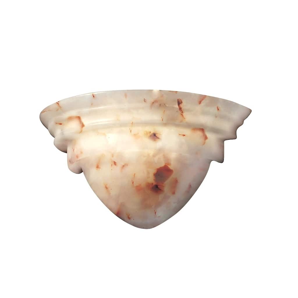 Alabaster Rocks! 2-light Alabaster Rocks Wall Sconce