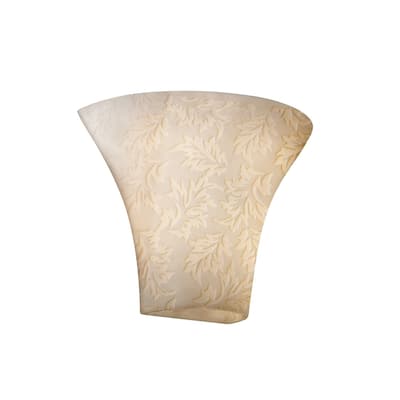 Justice Design Limoges 1-light Leaves Impression Wall Sconce