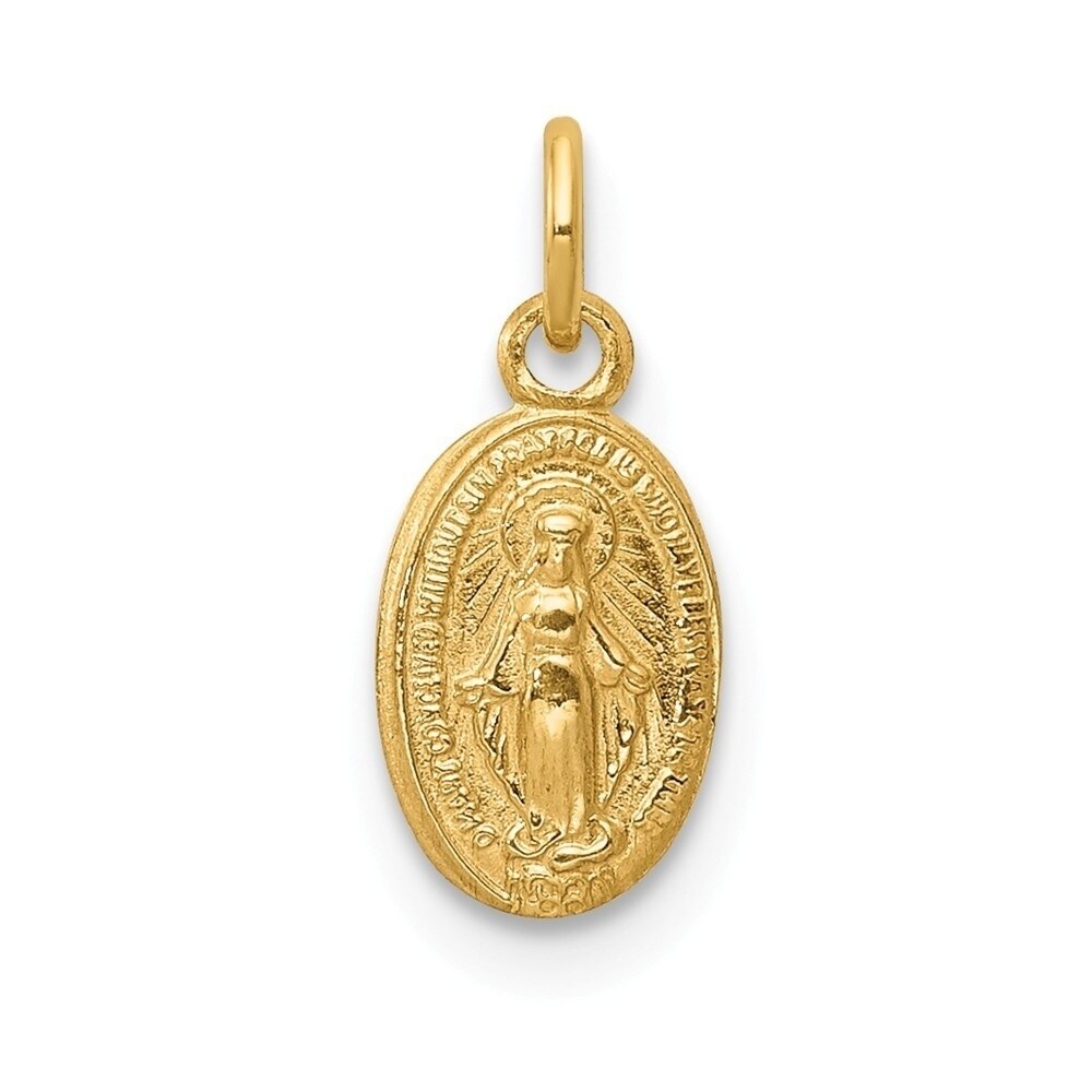 miraculous medal gold charm