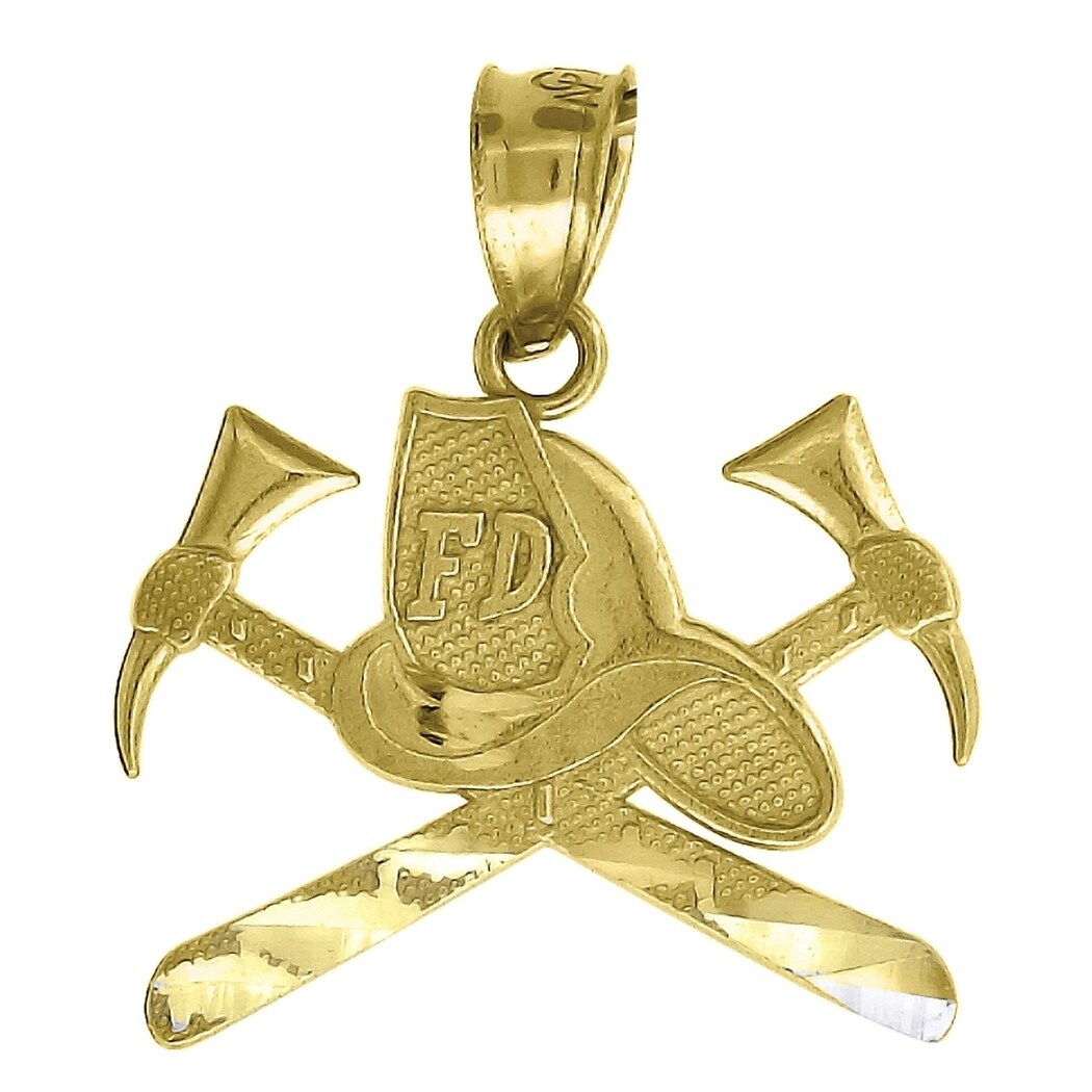 10k Gold Unisex Umbrella Height 29.8mm X Width 5.4mm Tools Charm Pendant