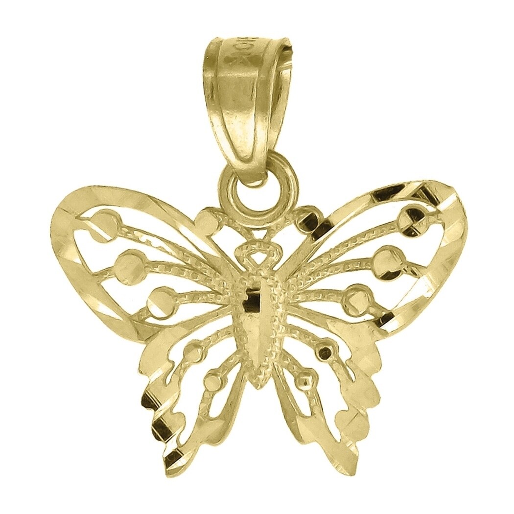10k Gold Unisex Umbrella Height 29.8mm X Width 5.4mm Tools Charm Pendant