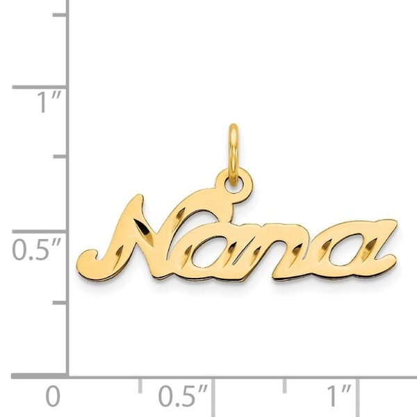14K Yellow Gold Medium Polished Number 27 Charm