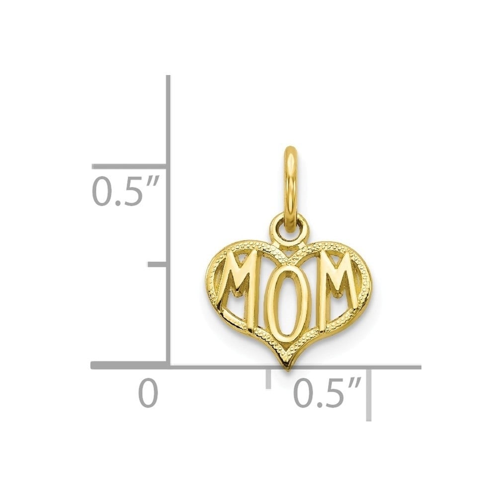10K Yellow Gold Solid Satin Airplane Charm 