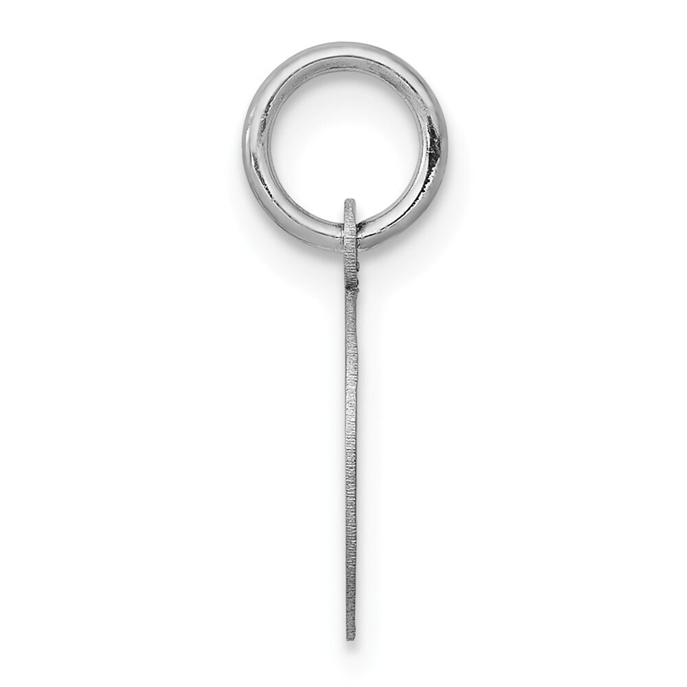 14k White Gold Solid Polished Engravable Plain .013 Gauge Engraveable Heart Charm