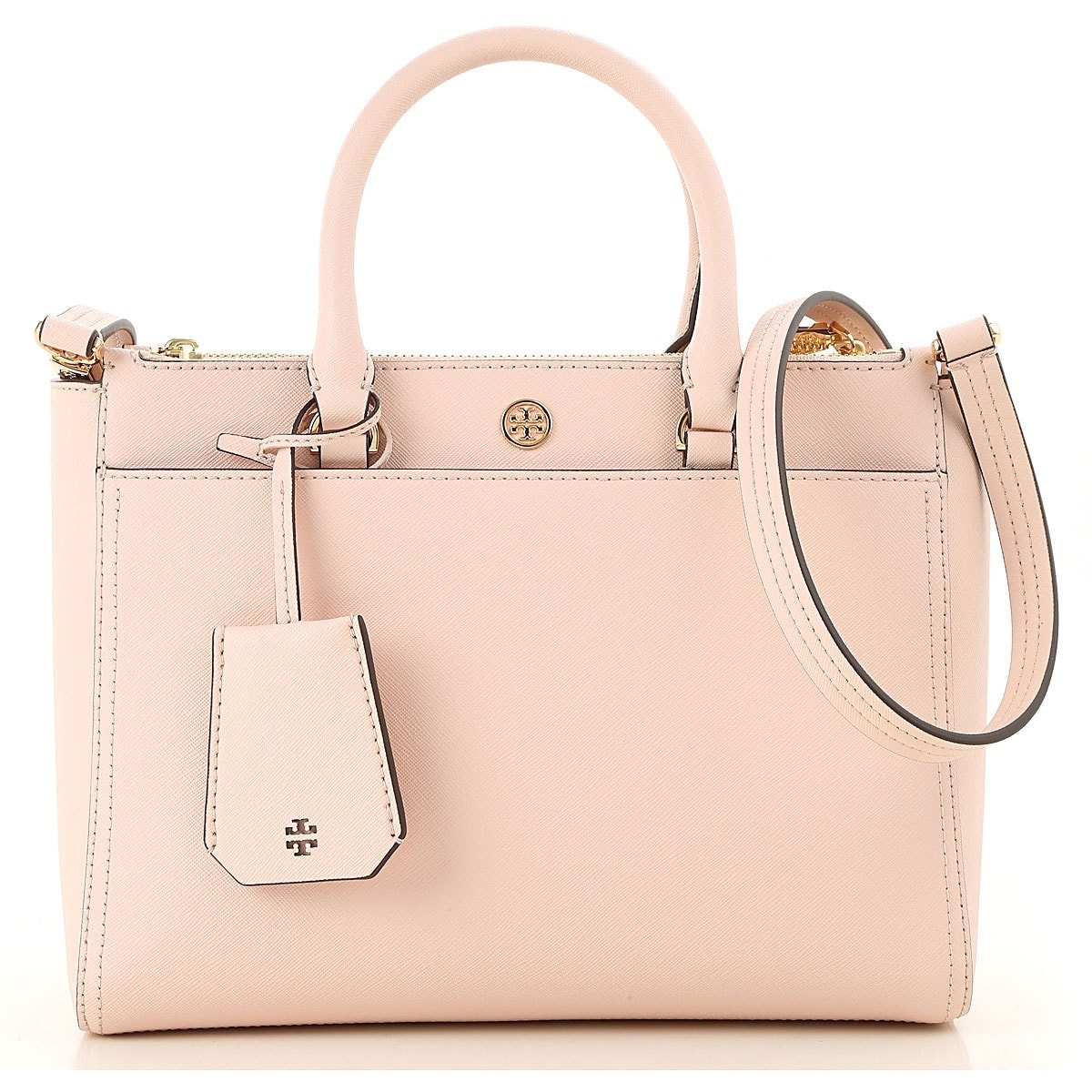 tory burch small double zip tote