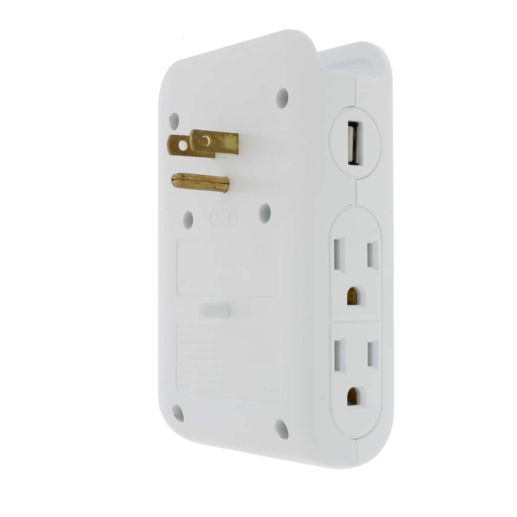 Bright-Way 4 Outlet, 2 USB Space Saver