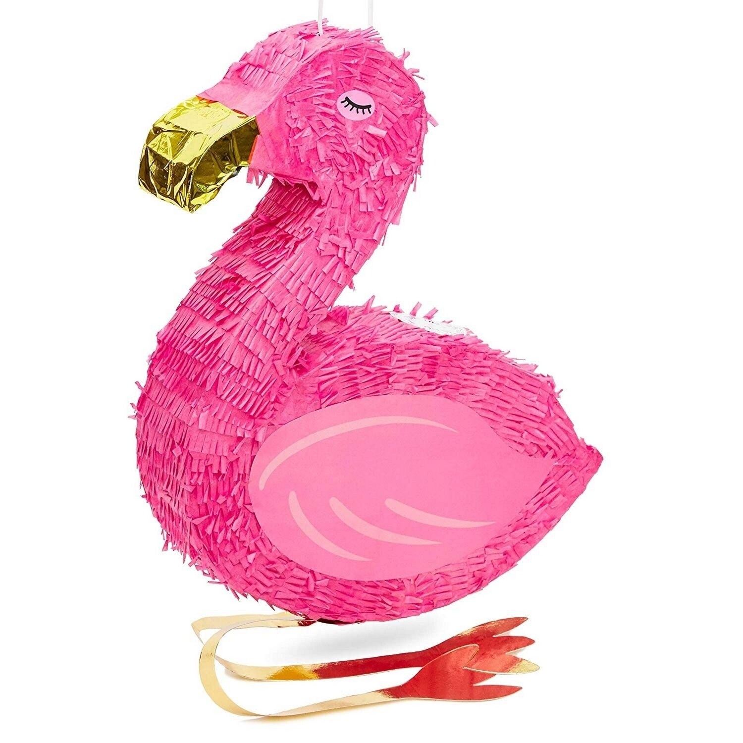 Küçük Tropikal Flamingo Pinata, Yaz, Luau Ve Havuz Parti Malzemeleri, 16x13x3 In