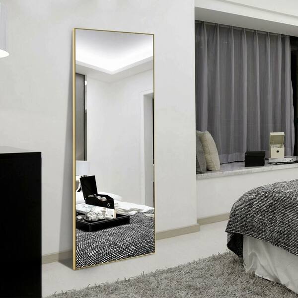 Large Rectangle Thin Framed Full Length Mirror Floor Large Rectangle Thin Framed Full