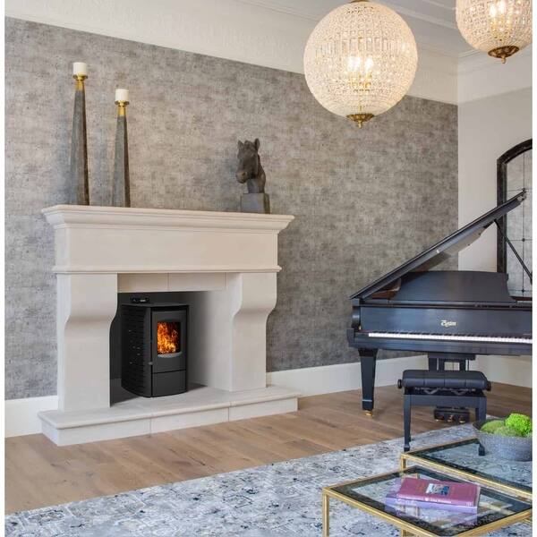 Shop Wood Pellet Stove Electric Fireplace Heater With Smart