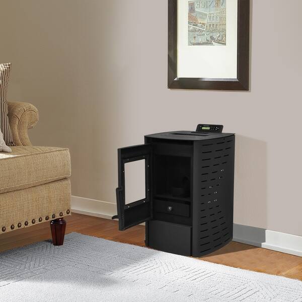 Shop Wood Pellet Stove Electric Fireplace Heater With Smart
