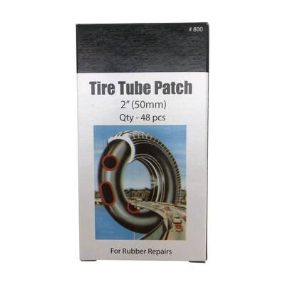 High Quality Light Weight 2" Tire Tube 48Pc Round Patches - for Rubber Repairs, Bike, Bicycle Tire Puncture Repair