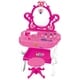 preview thumbnail 7 of 6, Dimple 2-in-1 Princess Pretend Play Vanity Set Table with Working Piano Beauty Set for Girls with Toy Makeup