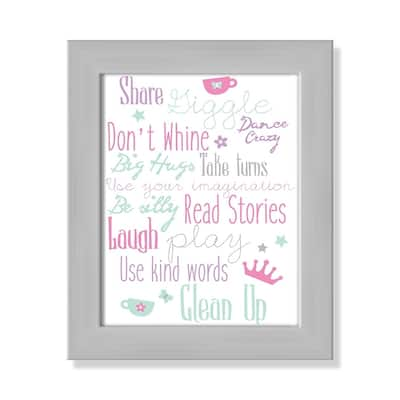 Girls Play Room Rules - Multi