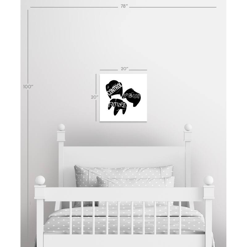 Control Your Future - Black - 20 x 20