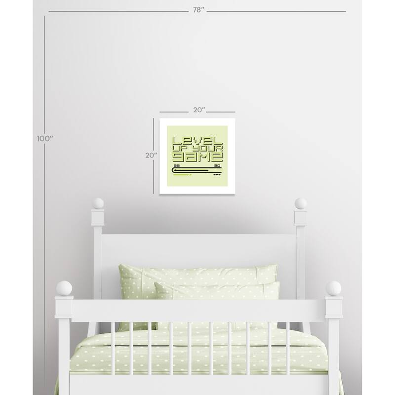 Level Up Retro - Green - 20 x 20