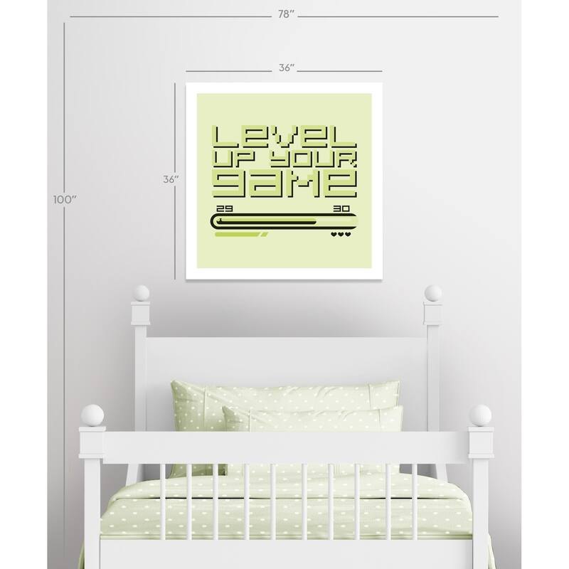 Level Up Retro - Green - 36 x 36