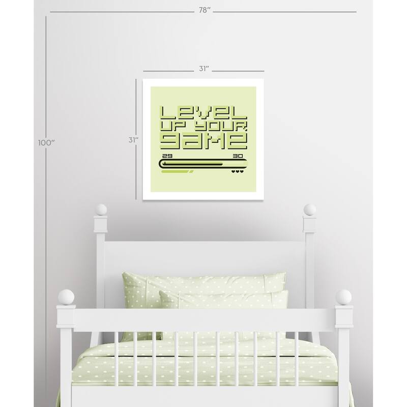 Level Up Retro - Green - 31 x 31