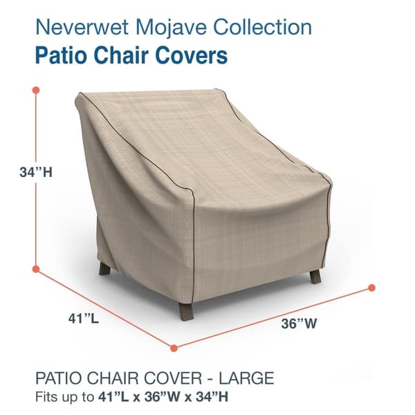 Shop Budge Waterproof Outdoor Patio Chair Cover Neverwet Mojave