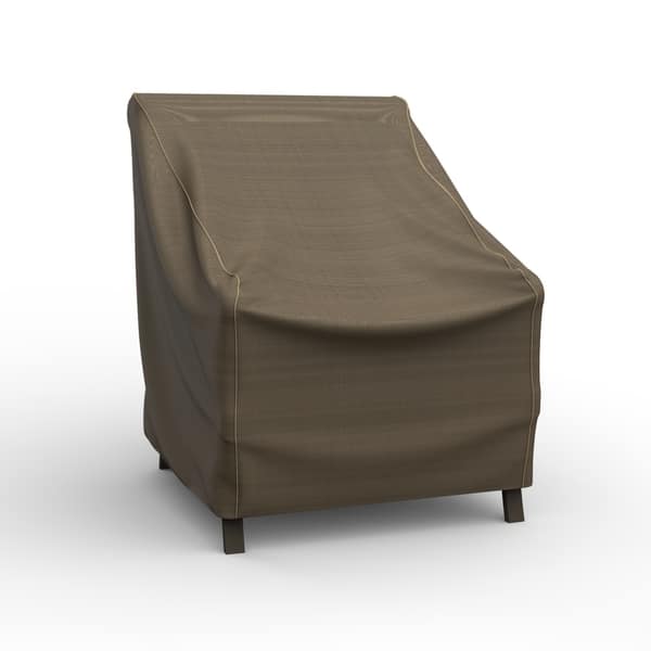 Shop Budge Waterproof Outdoor Patio Chair Cover Neverwet Hillside Black And Tan Multiple Sizes Overstock 30332726