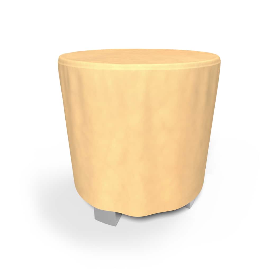Budge Water-Resistant OutdoorPatio Bar Table Cover, All-Seasons, Nutmeg, 50" Diameter x 42" Drop