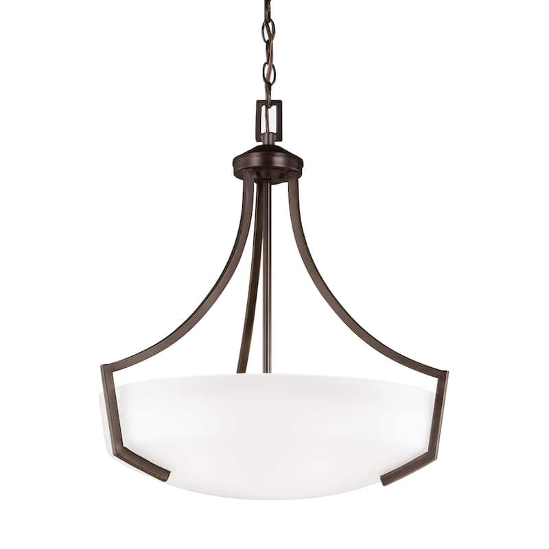 Hanford Three Light Pendant - Burnt Sienna