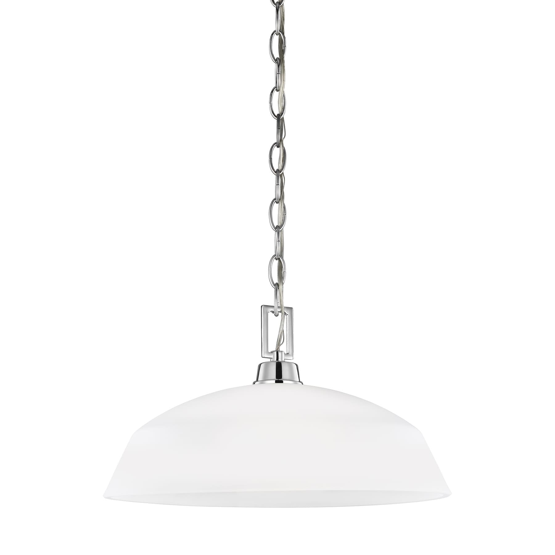 Sea Gull Kerrville 1-light Satin Etched Glass Pendant