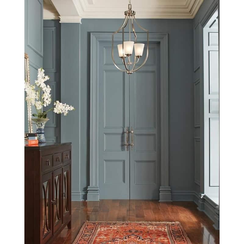 Sea Gull Hanford 3-light Satin Etched Glass Hall/Foyer Pendant