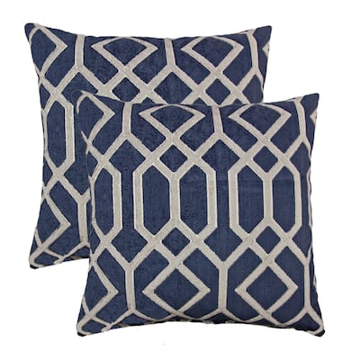 Olivia Quido Sparkle Luxury Cut Velvet 24-inch Floor Pillow 2-pack