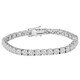 preview thumbnail 1 of 0, 9 ct Round Lab-Created Diamond Tennis Bracelet 14K White Gold 7 inches.