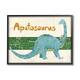 Stupell Apatosaurus Dinosaur Black Framed, 11 x 14, Design By Artist ...