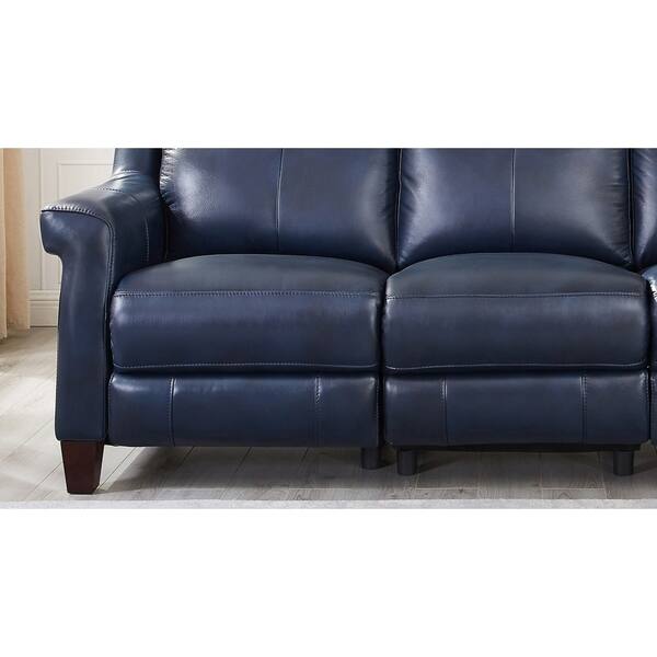 Shop Nesco Leather Power Reclining Sofa With Adjustable Headrest