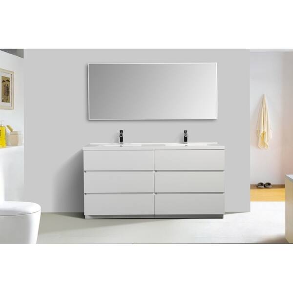 Alma Edison 67 Inch Freestanding Double Sink Vanity Overstock 30336549