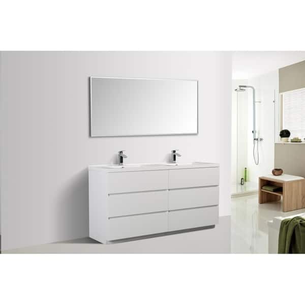 Alma Edison 67 Inch Freestanding Double Sink Vanity Overstock 30336549