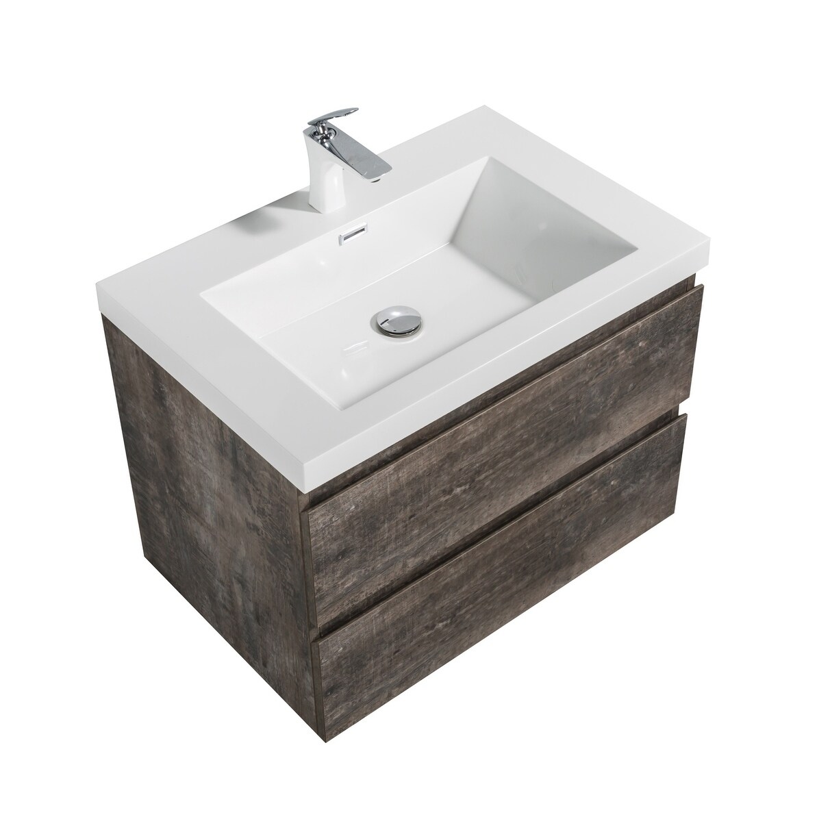Shop Alma Pre 30 Inch Wall Mount Vanity With Reinforced Acrylic