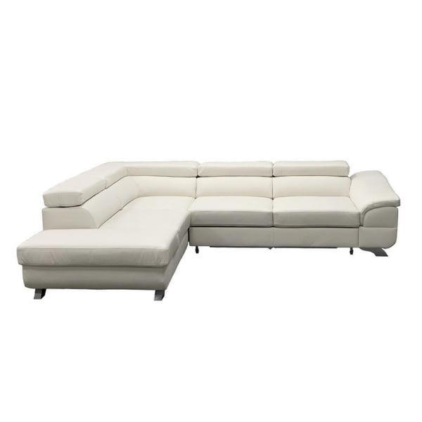 GALOS Leather Sectional Sleeper Sofa