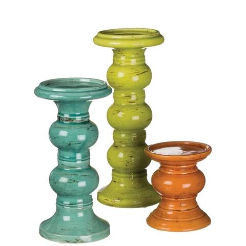 Sullivans Pillar Candle Holder - Set of 3