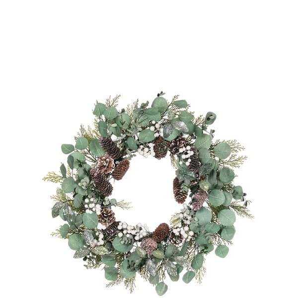 Berry And Foliage Wreath 24 L X 6 W X 24 H On Sale Overstock 30337124