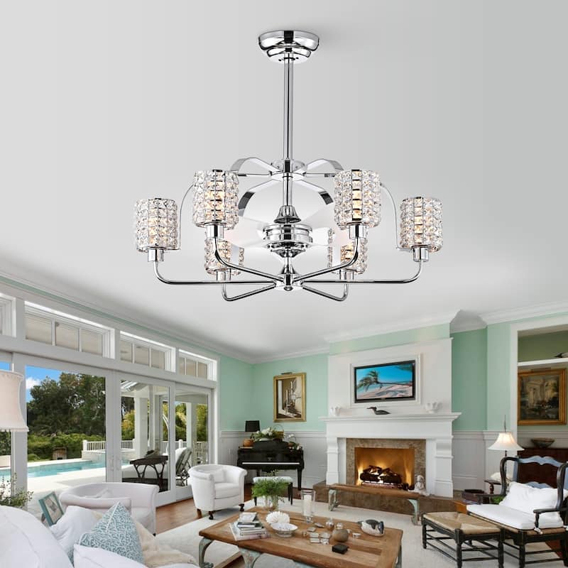 Silver Orchid Padin Pull-chain Ceiling Fan