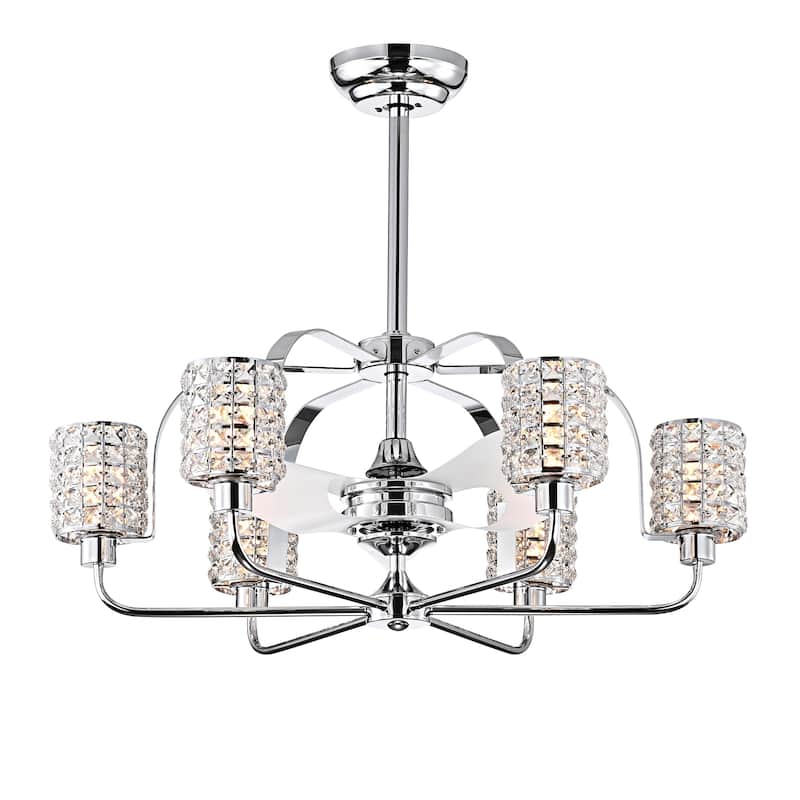 Silver Orchid Padin Pull-chain Ceiling Fan
