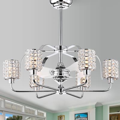 Silver Orchid Padin Pull-chain Ceiling Fan