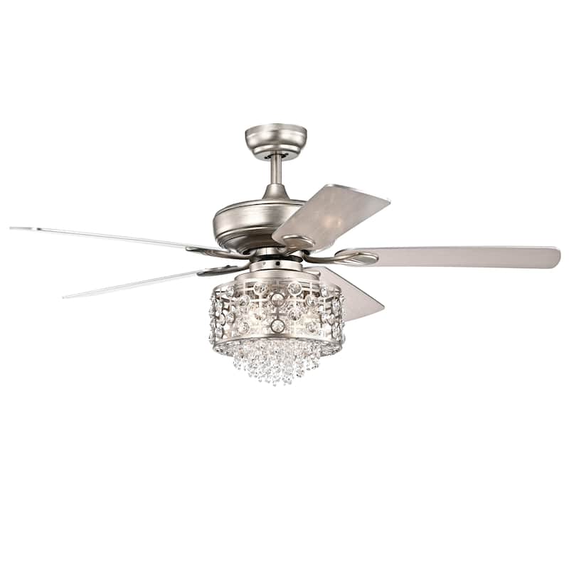 Silver Orchid Vidor Silver 52-inch 5-Blade Ceiling Fan