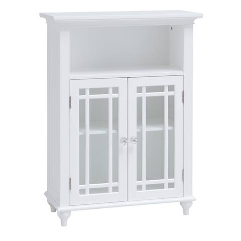 Andis Floor Cabinet with Two Doors and Adjustable Shelves. - N/A