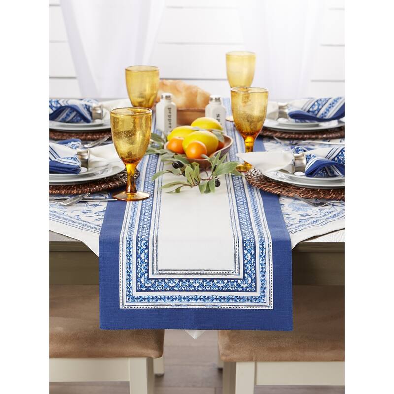 DII Porto Stripe Print Table Runner