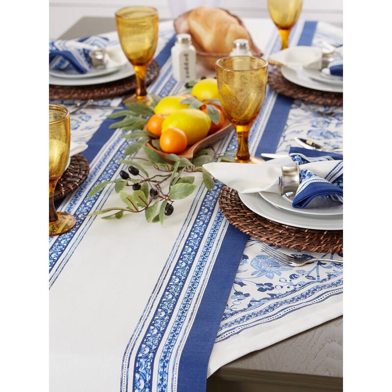 DII Porto Stripe Print Table Runner
