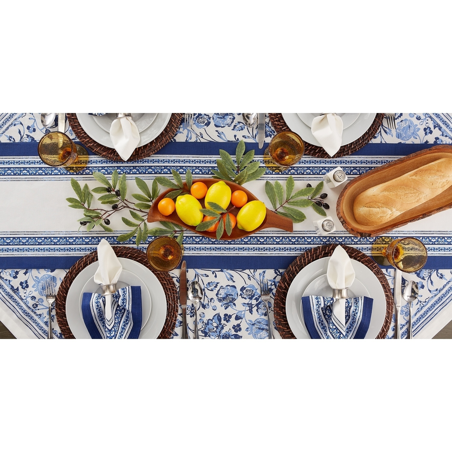 Shop Dii Porto Stripe Print Table Runner Overstock 30337537