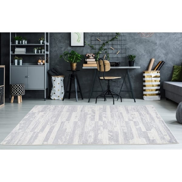 Area Rug | Shaggy Carpet | 4x5.3 Feet | Ophanie