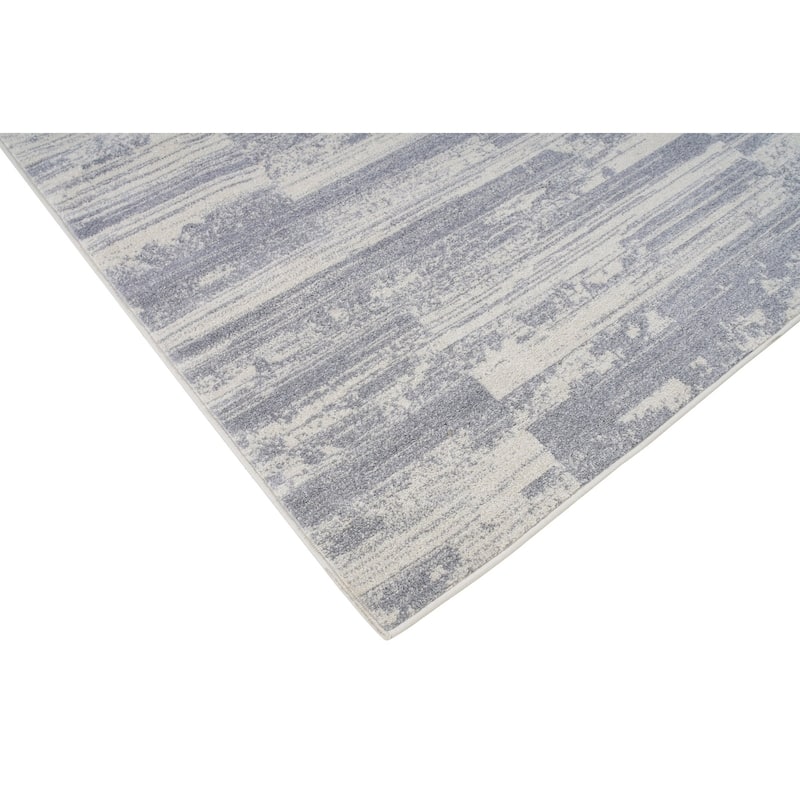 LaDole Rugs Gray Ivory Abstract Area Rug Carpet Big Runner Tapis Living Room Bedroom Hallway Patio 4x6 5x7 8x10 9x12 3x10 Feet